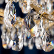 Candelabru modern cristal alama Aur 24k 21xE14/40W, Hirohito LU 2143/14+7 Gold Orion